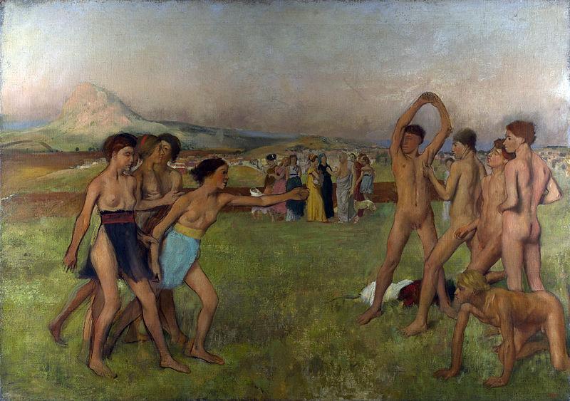 Edgar Degas Young Spartans exercising China oil painting art